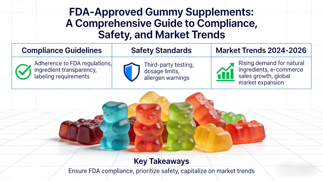 FDA-Approved Gummy Supplements: A Comprehensive Guide to Compliance, Safety, and Market Trends