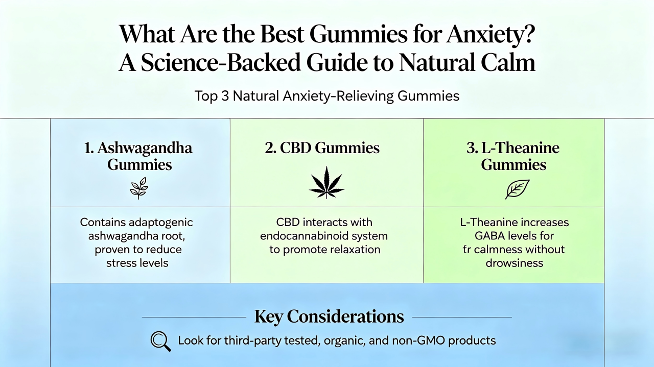 What Are the Best Gummies for Anxiety? A Science-Backed Guide to Natural Calm