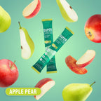 Supergreens Superfood Drink Mix with Chlorella, Moringa, Spinach, Broccoli, Digestive Enzymes, and Probiotics – Apple Pear Flavor, 20 Servings, Travel Pack