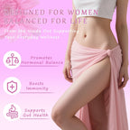 Juicy Probiotic Gummies for Women, Pineapple Flavor, pH Balance and Gut Health Support with Slippery Elm, Vegan