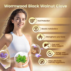 18-in-1 Black Walnut Wormwood Cleanse for Humans, 80 Day Supply, 6600mg Serving, Rapid Gut Cleanse & Digestive Health with Clove, Garlic, Turmeric, Pumpkin Seed, Oregano, Berberine & More 240 Softgels
