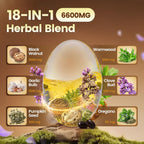 18-in-1 Black Walnut Wormwood Cleanse for Humans, 80 Day Supply, 6600mg Serving, Rapid Gut Cleanse & Digestive Health with Clove, Garlic, Turmeric, Pumpkin Seed, Oregano, Berberine & More 240 Softgels