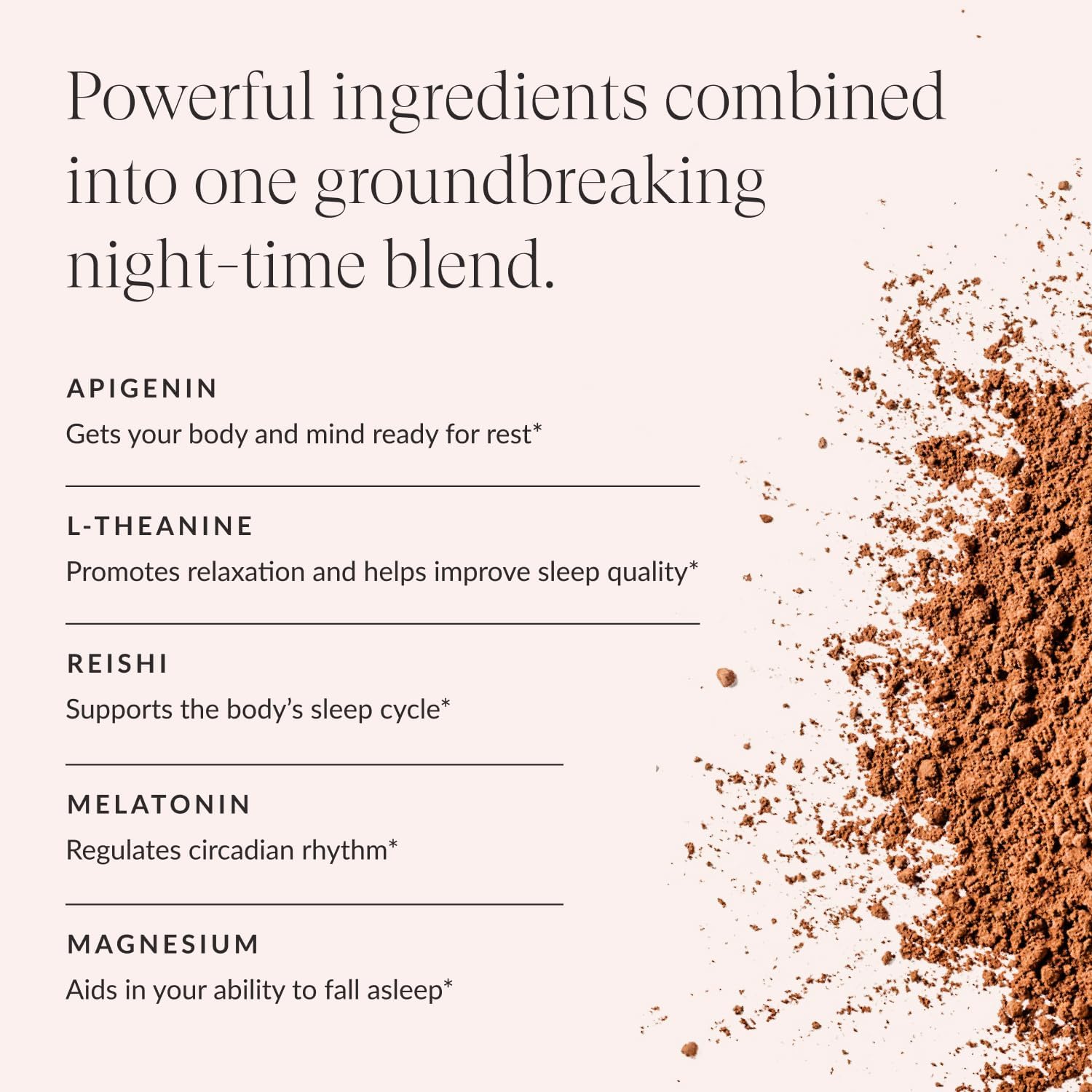 Dream Sleep Powder, L-Theanine, Apigenin, Reishi and Magnesium, Third Party Tested Natural Sleep Aid & Sleep Supplement, Health and Wellness Gift, Natural Sleep Support, Non-GMO, 30 Servings