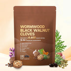 18-in-1 Black Walnut Wormwood Cleanse for Humans, 80 Day Supply, 6600mg Serving, Rapid Gut Cleanse & Digestive Health with Clove, Garlic, Turmeric, Pumpkin Seed, Oregano, Berberine & More 240 Softgels