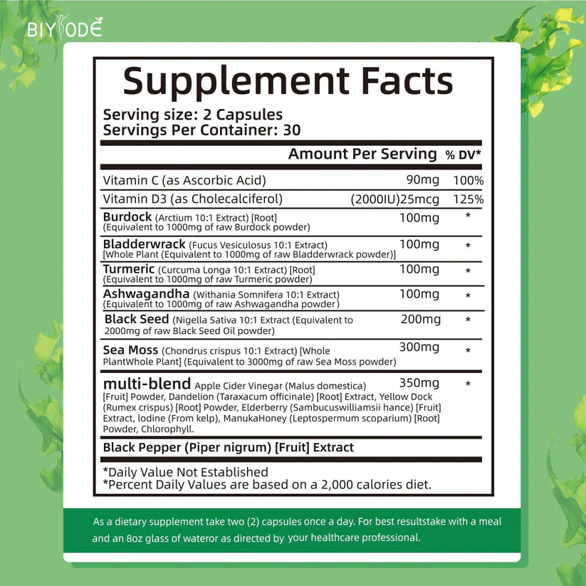 Organic Sea Moss Capsules