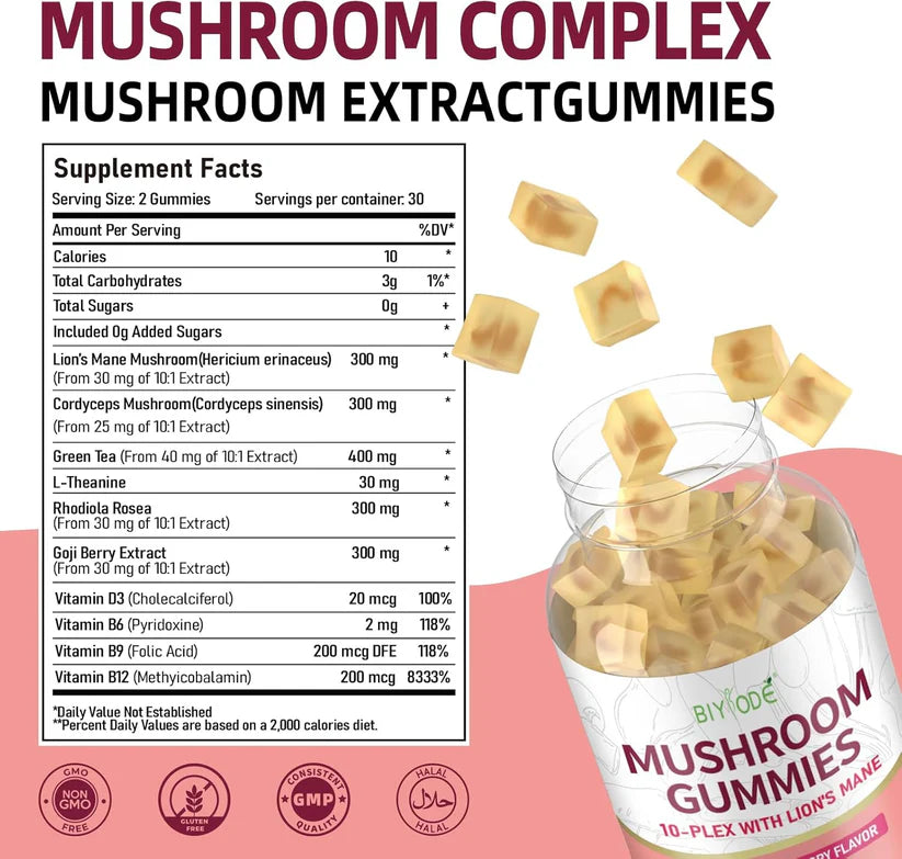 10X Mushroom Gummies