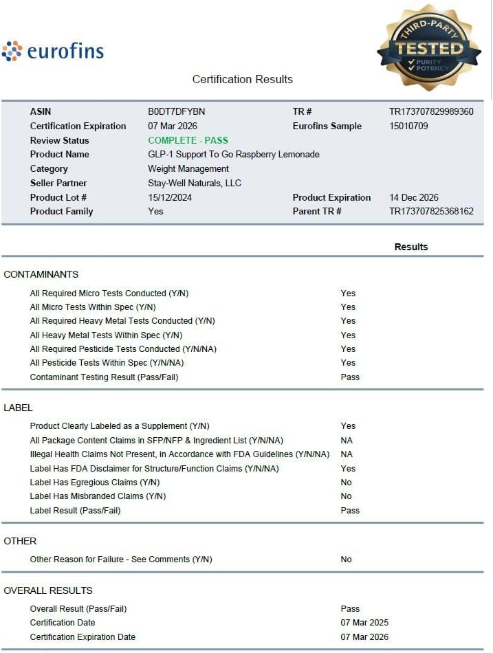 GLP-1 Supplement | Natural GLP-1 Production | GLP 1 Booster Drink Mix to Control Appetite and Cravings | Great Tasting Metabolic Support - Yerba Mate, Garcinia Cambogia, Berberine