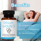 Lithium Orotate Intestinal Capsules Health Care Body Supplements