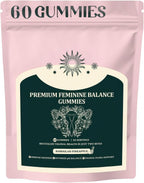 Premium Feminine Balance Gummies for Women, Hawaiian Pineapple Gummies for Women PH Balance Support - Immune Support Gluten-Free - 60 Gummies - 30 Servings