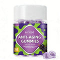 Anti-Aging Gummies with Collagen & Phytoceramides - 60 Sugar-Free Berry Flavor Supplement, Organic Vegan Anti-Aging Gummies for Skin Firmness, Fine Lines & Hyperpigmentation, Non-GMO